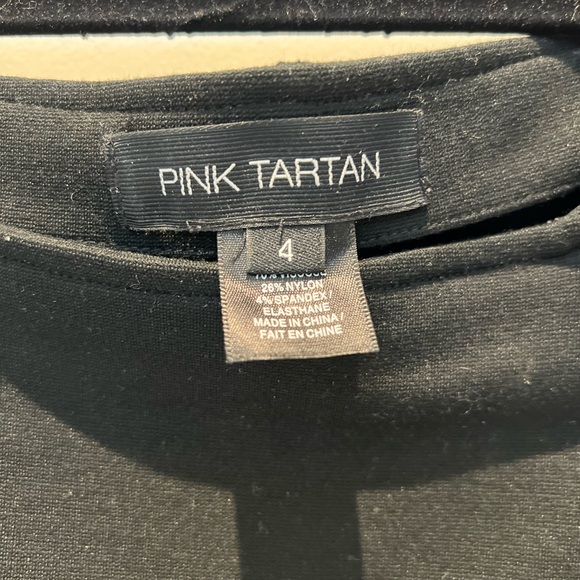 PINK TARTAN - Black Sleeveless Dress - size 4 - Picture 4 of 5
